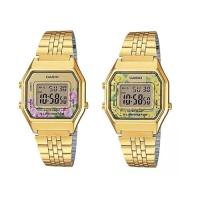 ราคา Casio นาฬิกาข้อมือผู้หญิง สายสแตนเลส สีทอง รุ่น LA680WGA,LA680WGA-4C,LA680WGA-9C (4620266005)