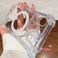 ราคา กันกระแทกกระเป๋าสําหรับapple iPhone 16 15 14 13 12 11 Pro Max 14 15 Plus 12 13 Mini X XR XS Max 8 7 6 6s Plus SE 2020 SE4 แม่เหล็กโปร่งใสชาร์จไร้สายกันชน (28911174779)