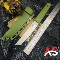 ราคา A56 มีดพก มีดเดินป่า Cold Steel Kobun Tanto 17T ใบมีดเลสด้ามเขียว Full Tang ปลายตัด OEM สินค้าพร้อมส่ง (28210329955)
