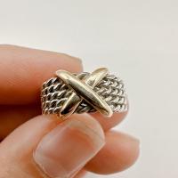 ราคา แหวนเงินแท้ ผสมทองแท้ ทอง10K ไซส์ 50 (23267544700)