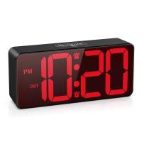 ราคา ORIA Digital Alarm Clock Battery Powered LED Alarm Clock Large Display Small Clock With Dual Alarm,DST, Snooze for Home (50851623117)