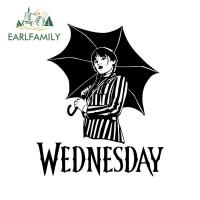 ราคา EARLFAMILY 13 ซม.x 10.9 ซม.Wednesday สติกเกอร์รถอารมณ์ขันแฟชั่น Scratch-Proof ไฟฟ้า-จักรยานรถจักรยานยนต์ DIY Decal รถสินค้า (53755719680)