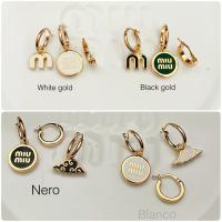 ราคา พร้อมส่งNew Miu miu Set of enameled metal earring ต่างหูเซตน่ารักมาก✨❤️‍ (28507231569)