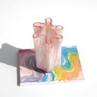 ราคา Kurata vase แจกันเป่าแก้วทรงหยัก (21834454022)