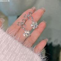 ราคา 【mqing】 Niche Ins Style Earrings Women Sunflower Bow Earrings Light Luxury High-end Earrings (27721861381)