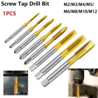ราคา [SMARTCHOICE] Hss Titanium Coating Screw Tap Drill Bit M2-M12 เมตริกตรงขลุ่ย Thread Tap❀ (25143893927)