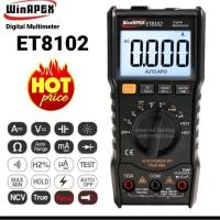 ราคา มัลติมิเตอร์ดิจิตอล WINAPEX ET8102 แท้ 100% Digital Multimeter มิเตอร์วัดไฟ ดิจิตอลมัลติมิเตอร์ มิเตอร์วัดไฟ (12210734700)