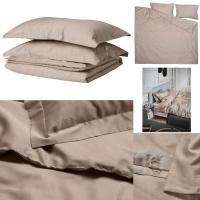 ราคา IKEA แท้ค่ะ LUKTJASMIN ลุคต์ยัสมิน ปลอกผ้านวมและปลอกหมอน,เทาเข้ม, เบจ (2773105825)