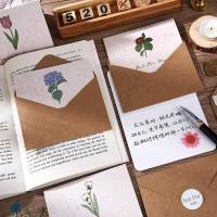 ราคา ชุดการ์ดอวยพร และซองจดหมาย ลายดอกทิวลิป สไตล์วินเทจ พับได้ พร้อมสติกเกอร์ซีล 6 ชิ้น (23239479022)