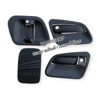 ราคา เบ้ารองมือเปิด+ครอบมือจับ+ครอบฝาถังน้ำมัน TOYOTA COMMUTER รถตู้ปี 2006-2018 สีดำด้าน (21188783532)