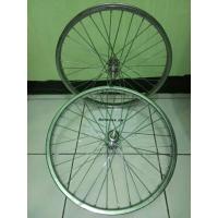 ราคา ชุดล้อจักรยาน ขนาด 20 เหล็กสีเงิน หน้า / หลัง | คุณภาพสูง (43714655918)