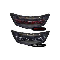 ราคา กระจังหน้า มาสด้า บีที50 โปร Mazda BT-50 pro ดำด้าน (โลโก้ดำขอบแดงดำขอบขาว) V.3 (16040263201)