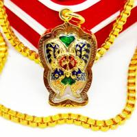 ราคา [L]KO1เหรียญเทพจำแลงภมร แมงมุมดักทรัพย์ ครูบากฤษณะ งานเลี่ยมทองไมครอนเกรดAกันน้ำ บูชาเสริมด้านเมตตาเรียกเงินทองความสำเร็ (22871669863)