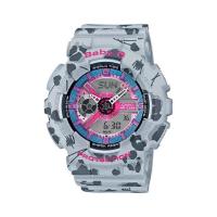 ราคา Casio Baby-G นาฬิกาข้อมือผู้หญิง สีเทา สายเรซิ่น รุ่น BA-110FL-8A (261363227)