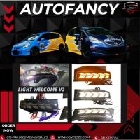 ราคา HONDA JAZZ GD1GD2 WELCOME DRL SIGNAL SIDE MIRROR LAMP RUNNING LIGHT DAYLIGHT LED VISION V2 (49204501966)
