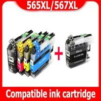 ราคา LC 565 LC 567 หมึก LC 565XL LC 567XL สีดำ LC 565 XL LC567XL ตลับหมึกสำหรับบราเดอร์ Brother J2510 J3520 J3720 J6520DW (9051526225)