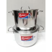 ราคา หม้อหุงต้ม 22 ซม.ทรงสูงหม้อหุงต้ม 26ซม.ตราพระอาทิตย์ Sun'z (3658926592)