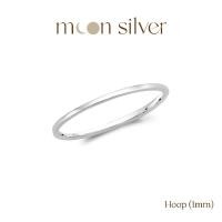 ราคา Moonsilver แหวนเงินเกลี้ยง 1mm กลม รุ่น Hoop แหวนเงินแท้925 (22619080786)