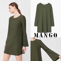 ราคา เดรส Mango สีเขียวขี้ม้า #แท้ #ชนshop (1567358684)
