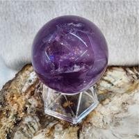 ราคา หินลูกกลมหินอเมทิสต์ หินลูกกลมอเมทิสต์ โพรงอเมทิสต์(Amethyst)อเมทิส อะเมทิสต์ ขนาดรอบวง 4.4 ซม.น้ำหนัก 108.3 g. (52352358619)