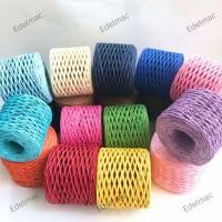 ราคา Solid Wrap Raffia กระดาษเชือกเส้นด้ายถักกระเป๋าหมวกดอกไม้ Handcraft (55751473239)