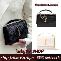 ราคา YSL Yves Saint Laurent SUNSET กระเป๋าไหล่ข้ามตัว ของแท้100% (25641265792)