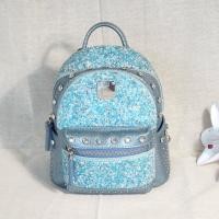 ราคา แท้ มือ2 พร้อมส่ง กระเป๋าเป้ MCM Stark Backpack สีฟ้า (44060375124)
