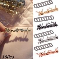 ราคา 10 ชิ้น Handmade โลหะป้ายตัวอักษรสําหรับ DIY เสื้อผ้ากางเกงยีนส์รองเท้ากระเป๋าเย็บตกแต่ง (28043988471)