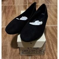 ราคา รองเท้าคัชชูสีดำ(ผ้ากำมะหยี่) รองเท้าทำงาน (23505795110)