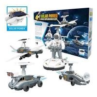 ราคา ของเล่นวิทยาศาสตร์โซล่าเซลส์ยานอวกาศ 4 แบบใน 1 ชุด Solar Robots Kit Toy 4 in1 Robotic Set Space Fleet STEM Toys  (5946051989)