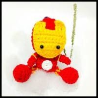 ราคา GANTUNGAN พวงกุญแจรถ Iron โครเชต์พวงกุญแจ amigurumi Iron Man (20236114682)