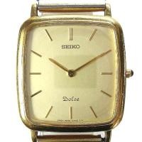 ราคา Seiko Dolce Watch Square 18KT 5E30-5A50 Gold Direct from Japan Secondhand (28809129150)
