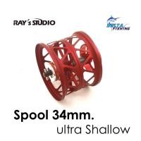 ราคา Spool Ray's Studio ตื้นที่สุด ขนาด 34mm สำหรับรอก Daiwa Steez / ss sv / Ryoga / T3 / Td-Z ของแต่งรอก สปูลแต่ง สปูนแต่ง (21448740685)