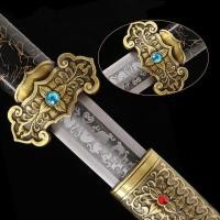 ราคา ดาบจีนโบราณ(ไม่มีคม)⚔️เหล็กดามัสกัส ดาบซามูไร แกะสลักดาบมังกร ลายมังกรเมฆ ของสะสมบู๊ตึ๊ง อุปกรณ์ถ่ายภาพชุดโบราณจีน (24562188954)