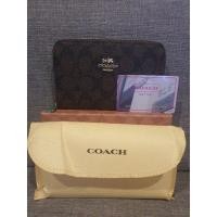ราคา กระเป๋าสตางค์ใบกลางซิปรอบ coach สีกาแฟ (5082759193)