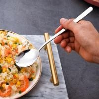 ราคา ช้อนส้อมสไตล์เกาหลี 1 คู่ ช้อนส้อมสแตนเลส ช้อนส้อมเกาหลี ช้อนเกาหลี ส้อมเกาหลี 2 สี สีเงิน สีทอง ช้อนส้อมยาว 21 CM (12631014432)