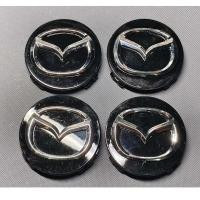 ราคา 4 ชิ้นฝาครอบล้อแม็กโลโก้ Mazda ดุมล้อแม็ก ขนาด 57/56 mm. (57704013316)