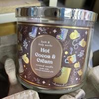 ราคา เทียนหอม 3 ไส้ Bath & Body Works hotcocoa & cream 3 Wick Candle (15450489097)