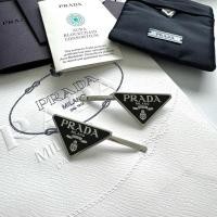 ราคา (ของแท้) new Prada Hairclip logo สีดำ (18896453428)