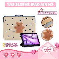 ราคา IPad Air M2 13 นิ้ว 2024 / Pro M5 2026 / iPad Pro 12.9 M1 Gen 3 Sleeve Premium Anti-impact Bear Polka Dot Model (53654564752)