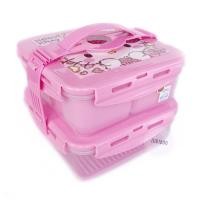 ราคา Jub1800 ปิ่นโต 2 ชั้น Hello Kitty ปิ่นโต ลาย คิตตี้ กล่องข้าว (3160136219)