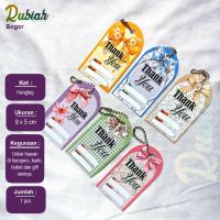 ราคา กระเช้าป้ายห้อย ขอบคุณ / บัตรขอบคุณ ของชําร่วยพัสดุ (49352078920)