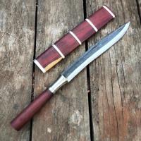 ราคา มีดควาญ มีดใบข้าว มีดแคมป์ มีดเดินป่า มีดซุย มีดเหน็บ ตีร้อนชุบแข็ง ด้ามไม้ประดู่ (28714120233)