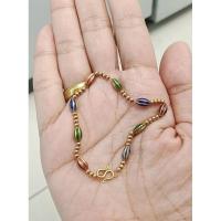 ราคา สร้อยข้อมืองานทองโบราณเก่าเก็บลงยา (25817652991)