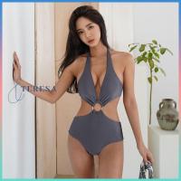 ราคา ชุดว่ายน้ำสีทึบ ชึุดว่ายน้ำวันพีชสุดเซ็กซี่ ชุดว่ายน้ำวันพีชสีเทาสุดเซ็กซี่งานเว้าเอวสองข้าง (22242302668)