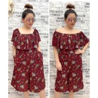 ราคา จั๊มสูทกางเกงขา 5 ส่วน ใส่เปิดไหล่ได้ (7418200185)