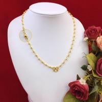 ราคา สร้อยคอทองเคลือบแก้วลายเม็ดบอล ความยาว 18 นิ้ว น้ำหนักเทียบเท่า 2 สลึง สร้อยทอง สร้อยแฟชั่น ทองปลอม ทองเคลือบแก้ว ไมครอน (11963834111)