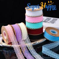 ราคา ริบบิ้นผ้าลูกไม้(ความยาว 10 หลา/9เมตร)ขนาด 30 มม. สำหรับจัดช่อดอกไม้ ห่อของขวัญ หรืองานDIYต่างๆ (26509128093)