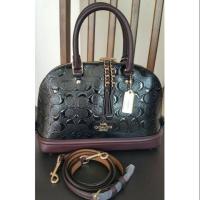 ราคา Clearance​ Sale​ Coach mini Dome หนังแก้ว (831239885)