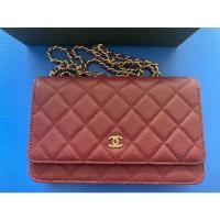 ราคา กระเป๋า Chanel WOC Wallet on Chain สีแดง (15549950448)